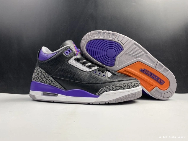 Black Court 050 Retro CT8532 3 Purple Jordan Air 0819